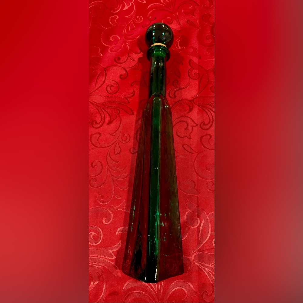 Green Glass Decanter by Himark made in Spain.
